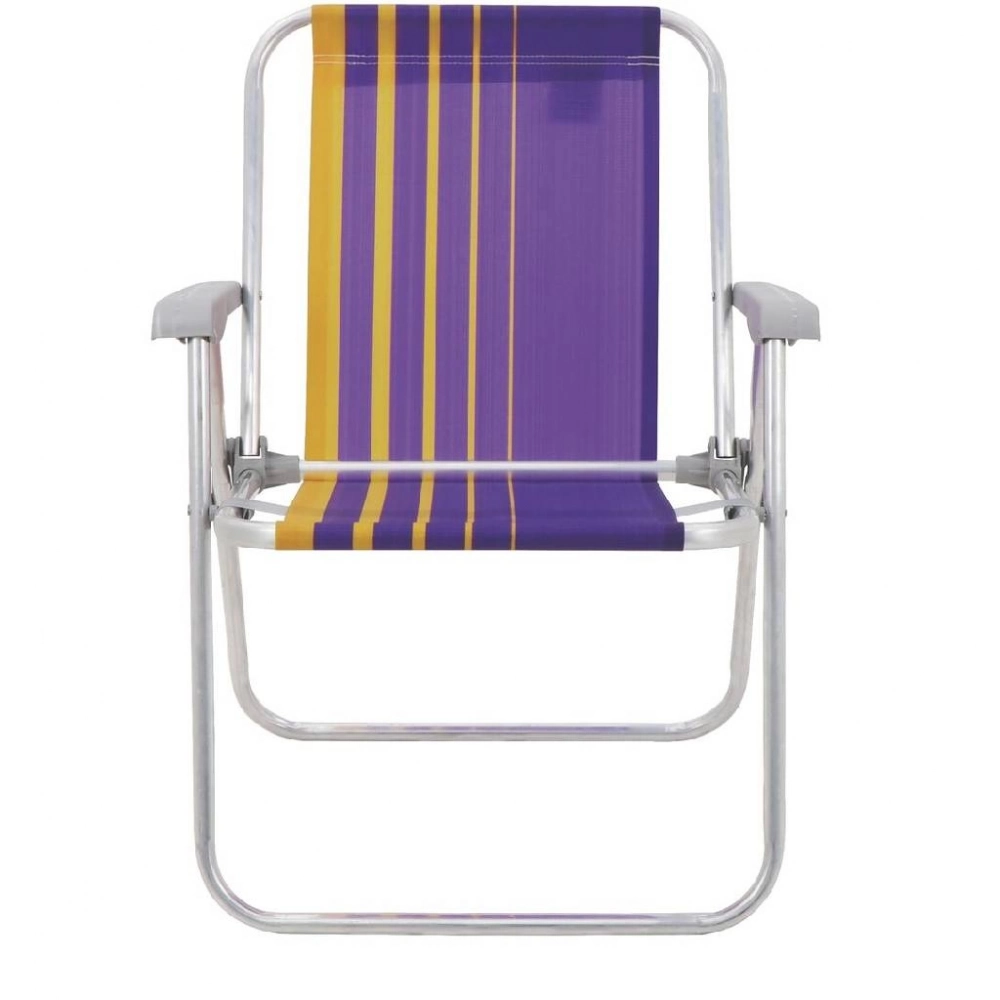 CADEIRA PRAIA [ALUMINIO] TRAMONTINA SAMOA ROXO/AMARELO