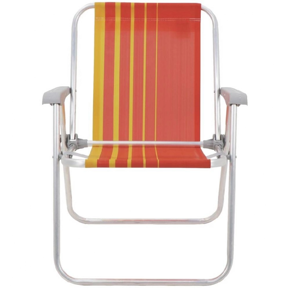 CADEIRA PRAIA [ALUMINIO] TRAMONTINA SAMOA LARANJA/AMARELO